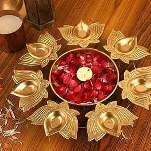 Urli Bowl Handcrafted Kamal Diya Urli Bowl for Floating Flowers and T- Light Candles Diwali Home Decor Decoration Item🪔🪔🪔🪔🪔🪔🪔