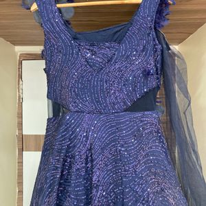 Cocktail Party Night Sequined Gown