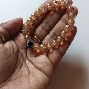 Unique Gold Colour bracelet With Evil Eye