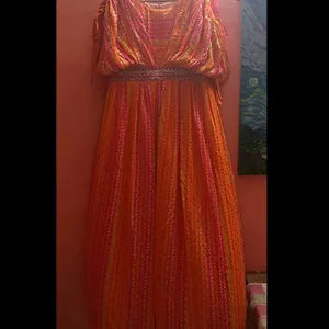 Festive Wear Gown With Reversible Sleeve