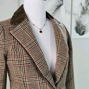 🆕 Vintage Single Breasted Corduroy Collar Blazer