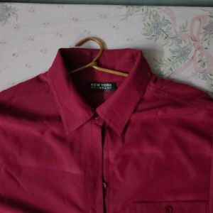 Solid Marron Shirt