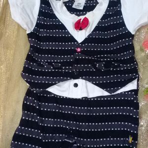 Mini Taurus 3-6 Month Baby Boy Party Wear Dress