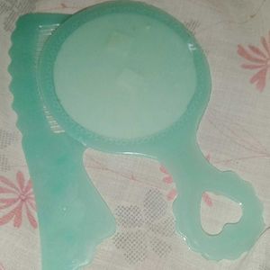 Makeup Mirror,comb,flower Clip