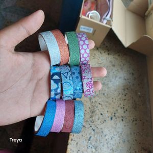 12 Pc Glitter Tapes / Cellotapes