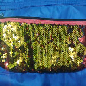 Sequins Pouch Double Shaded