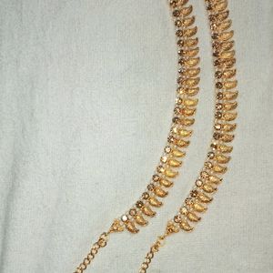 BEAUTIFUL GOLDEN ANKLET(Payal) WITH SMALL STONES!