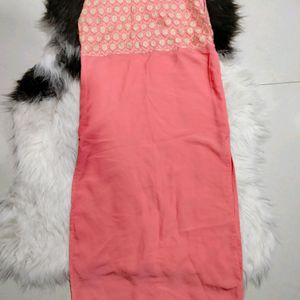 Peach Kurti