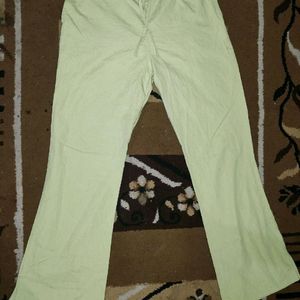 Pista Green Flared Pant