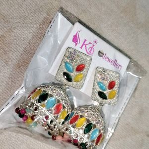 Colourful Jhumka