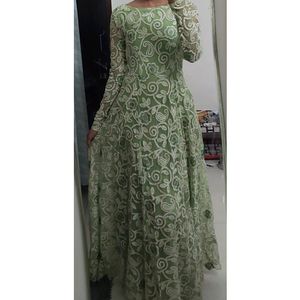 Pishta Green Wedding Gown
