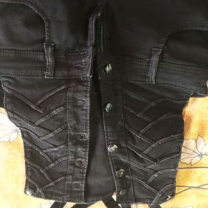 Denim Black Full Dungree