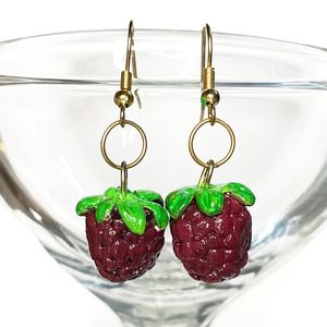 Raspberry Earrings