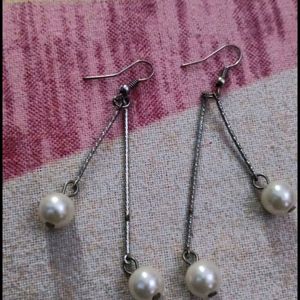 Pearl Long Earing For Girl