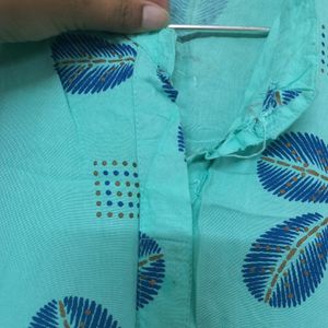 Blue Long Kurti