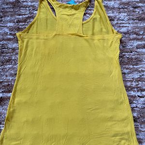 Yellow Colour Tank Top