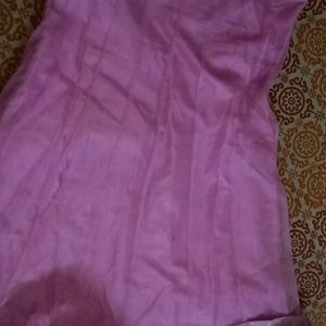 Pink Kurta For Women 40 Inch