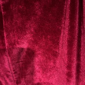 Red Vine Velvet Dress