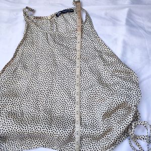 Zara Polka Dot Silky Top