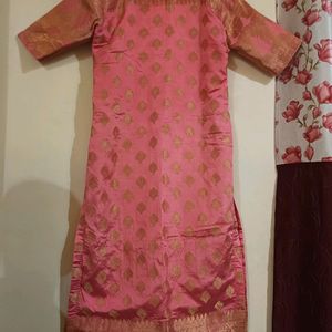 Pink Bnarsi Kurta💖