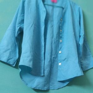 Cyan Colour Shirt