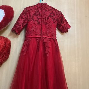 Corean China Red Hot Gown