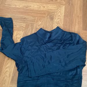 Zara Blue Crop Top