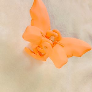 Korean Butterfly Hair Claw (Orange 🍊)