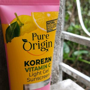 Pure Origin Korean Vitamin C sunscreen🧡✨