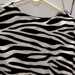 New Zebra Print Top