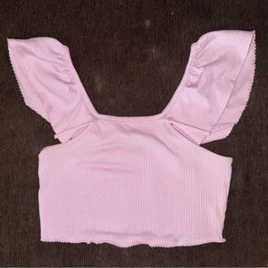 Off Shoulder Lilac Zara Cropped Top