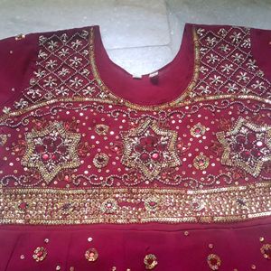 Georgeous Maroon Anarkali