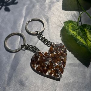 RESIN COUPLE KEYCHAIN