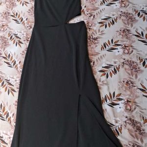 Black Slit Dress