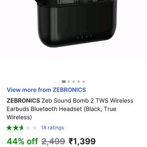 Zebronics Wireless Bluetooth Ear Buds