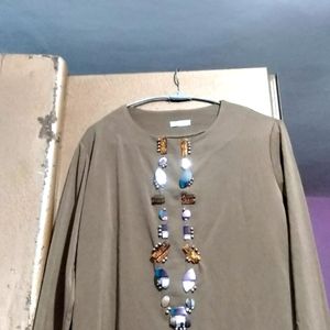 Mirror Neck Design Top