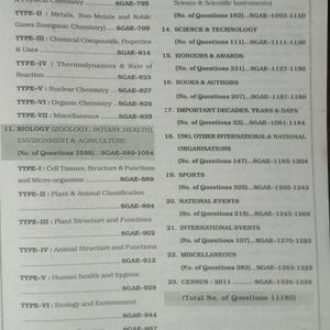 SSC General Awareness Chapter wise Type wis