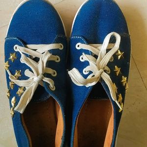 Star Navy Blue Shoes