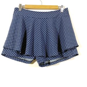 Navy Blue Printed Shorts (Women)