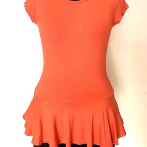 Kazo Coral Peplum Top