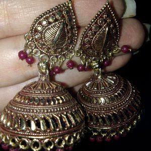 Classy Jhumka And Ring 💍