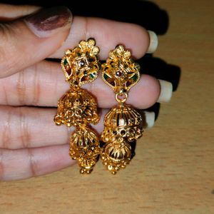 Golden Women Earrings