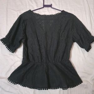 Charcoal Colour Top For Ladies