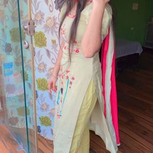 Selling Light Weight Suit- Circle Pallazo Dupatta