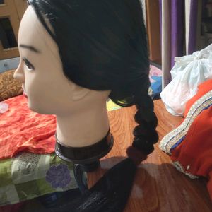 Professional Synthetic Black Long Hair Dummy