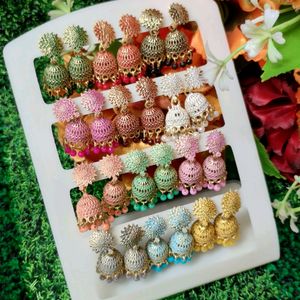 🆕🆕Jhumki Earrings Combo (Pack of 12)