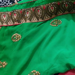 Heavy Border Saree