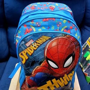 Spiderman Print Big Size Branded School Bag