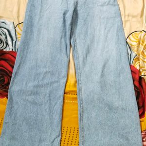 Minsshop Jeans Light Flared Blue