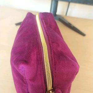 Nykaa Velvet Pouch Purple Brand New